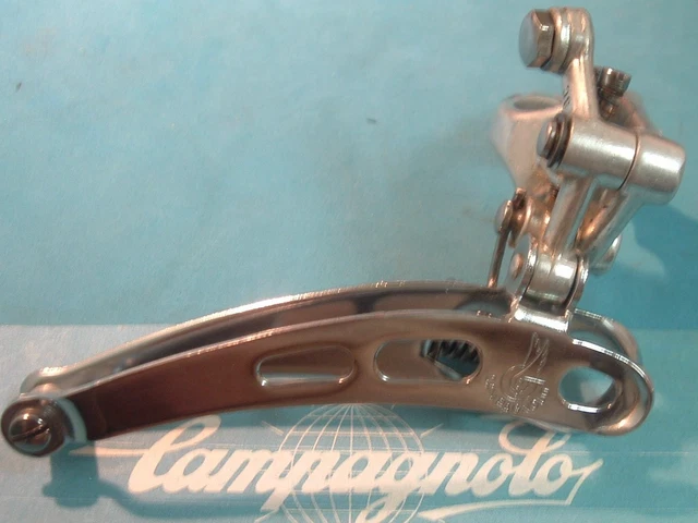 Dérailleur Avant Campagnolo Nuovo Record 28.6 Mm – Vintage Course, 3 Trous, Neuf (défaut Mineur)