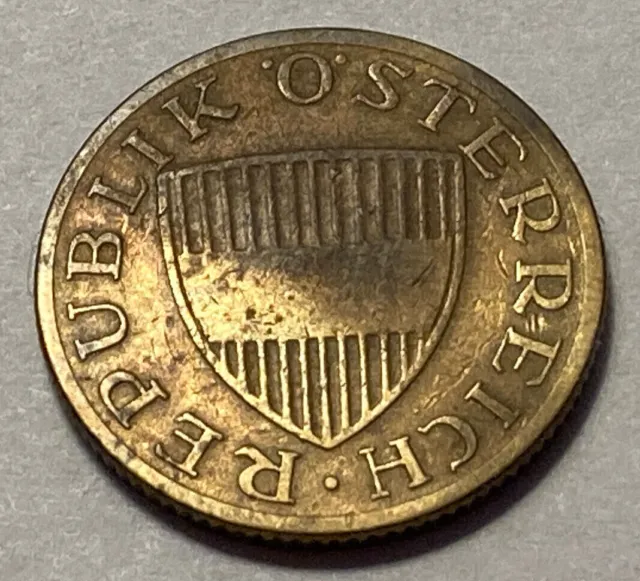 1959 Austria 50 Groschen Coin - Aluminum Bronze Composition - Nice Condition - 2