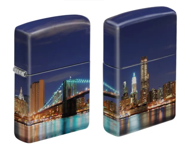 Zippo 9106, Bridge View-New York Skyline 540 Process 4-Sided Lighter