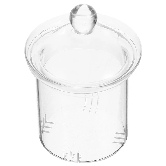 1 juego de filtro de té de vidrio con tapa colador de residuos de té suelto vaso de té más empinado