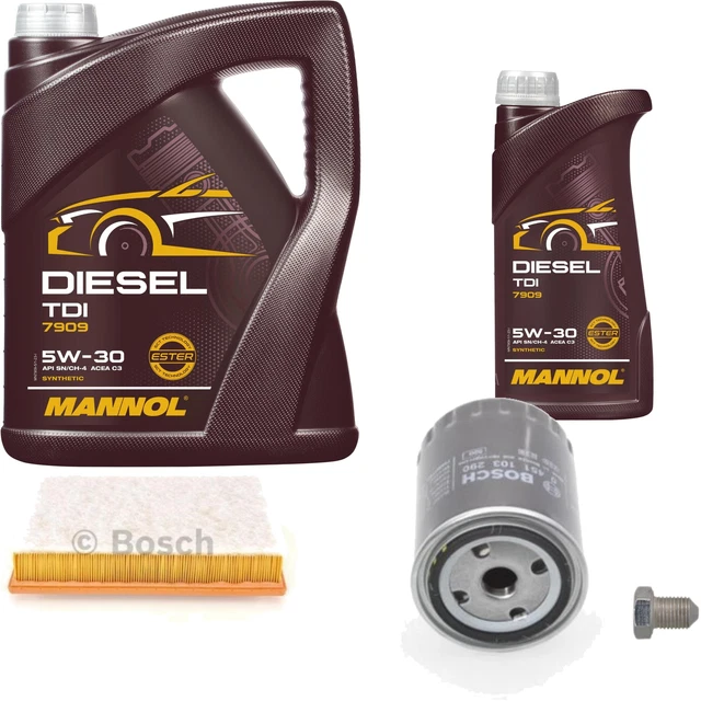 MANNOL Energy 5W-30 Motoröl – 6x1 Liter, API SN/CH-4, ACEA A3/B4, Für Benzin- & Dieselmotoren