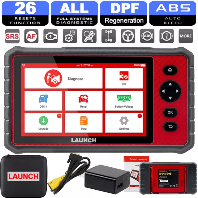 Automotive Car OBD2 Scanner ALL Systems DPF ABS SRS Code Reader Diagnostic Tool