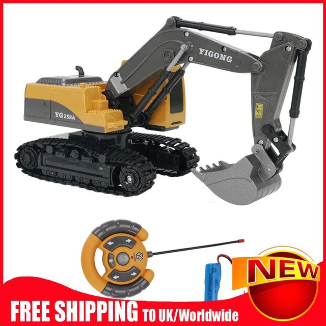 Remote Control Engineering Car Electric Vehicle 1/24 6 Channels RC Excavator Toy