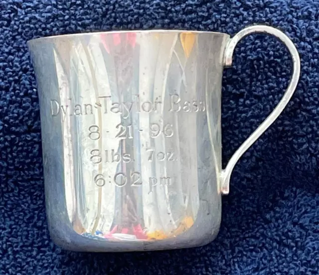 Tiffany & Co Silver Baby Cup Sterling 925 Makers 23245 ✨ Monogrammed