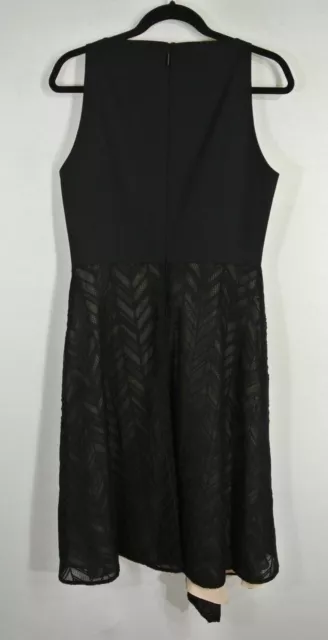 NEW Jason Wu Herringbone Lace Midi Dress in Black - Size 10   #D504 3