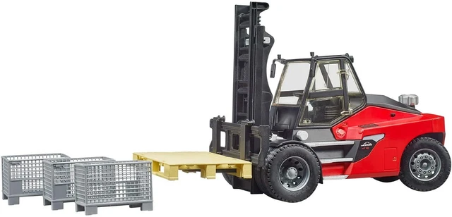 Carson Chariot élévateur Linde 1:14 – 2,4 GHz 6 Canaux, Son Et Lumière, Soulève 350 G, Prêt à L’emploi, Piles Incluses