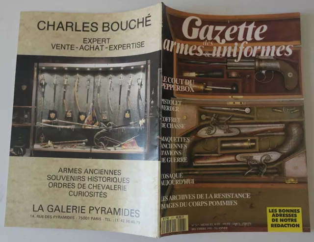 Gazette des Armes & Uniformes n°217- 1991- Pistolet Werder Le Pepperbox Avion