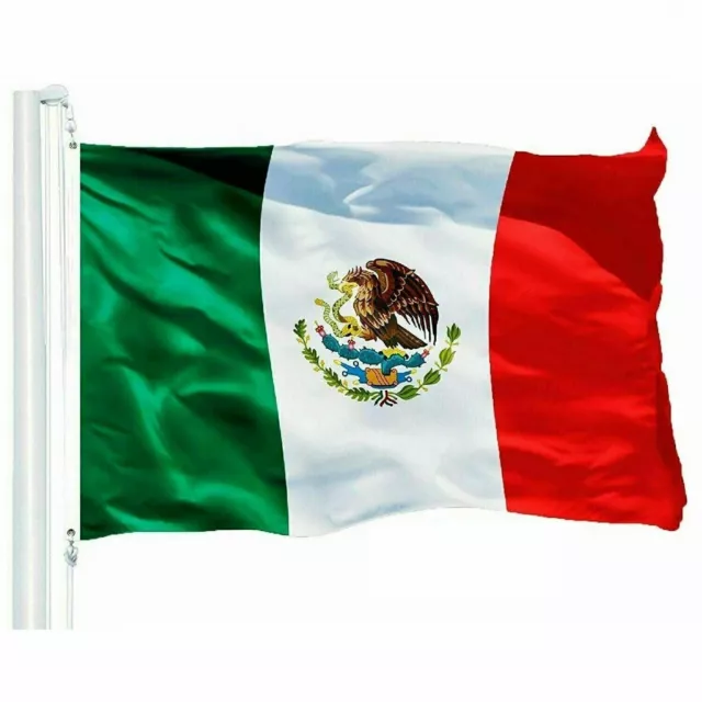 3x5FT MEXICO FLAG LARGE MEXICAN LATIN LATINO bandera mexicana cinco de mayo