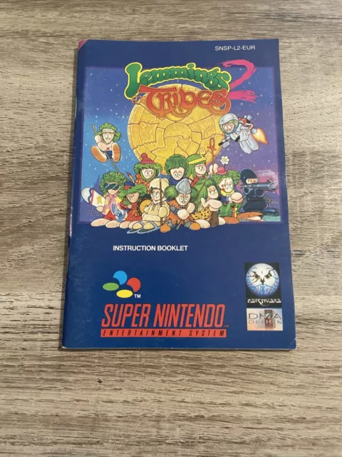 Notice Lemmings 2 The Tribes Super Nintendo EUR