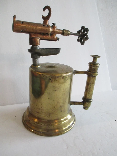 Detroit Torch & Manufacturing Co. USA Brass Blow Torch, Blowtorch Pat. 1918  C38