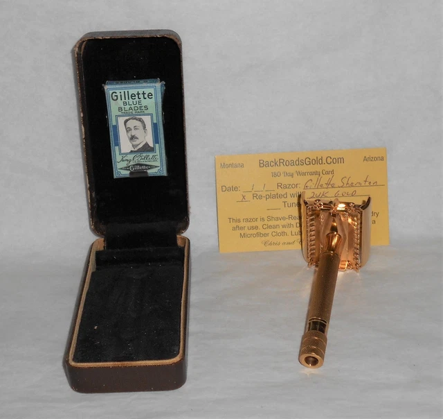 Gillette 1937 Sheraton TTO Refurbished Replated 24 Gold W Case X–37 13