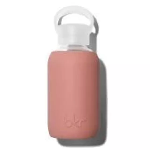 BKR Glass Water Bottle in BTS (Warm Desert Rose) Teeny 8oz/250ml