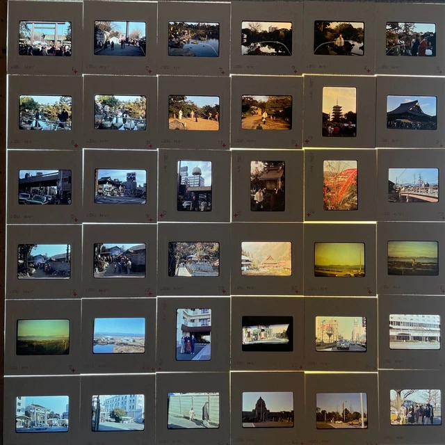 x36 35mm Slides JAN 1975  Japan Vacation Slides Tokyo Streets and Suburbs