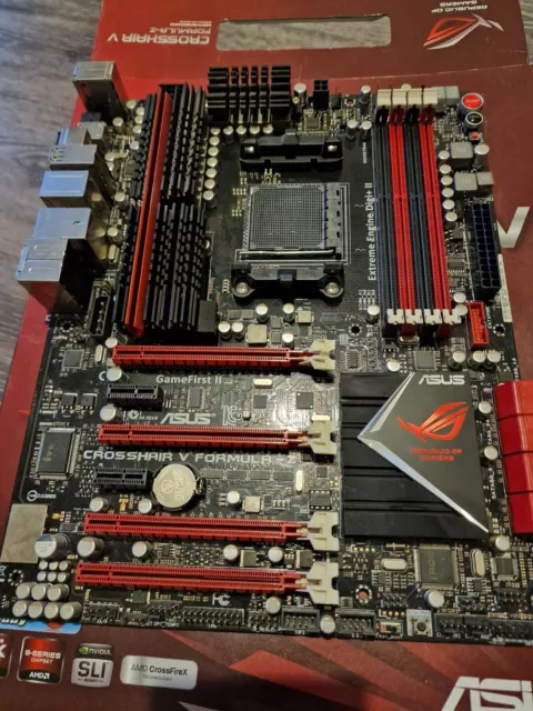 ASUS ROG Crosshair V Formula-Z Motherboard 990FX AM3+ DDR3 - FF Fault - Vintage