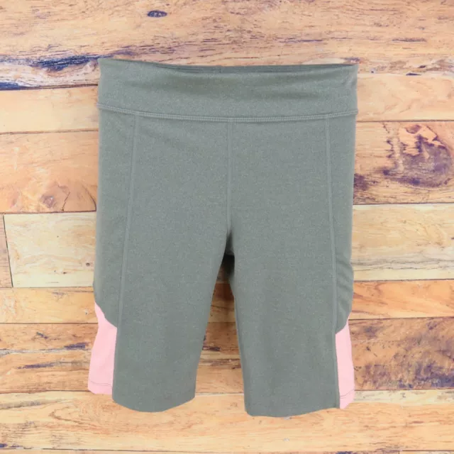 Nike Activewear Compression Shorts Dri-Fit Girls XL Gray Pink Polyester Blend