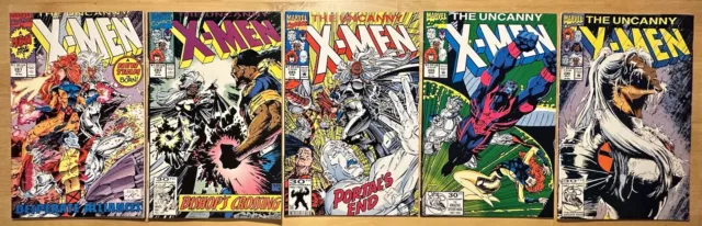 Uncanny X-Men #281, #283, #285, #286, #290 - Marvel Modern Age Comic Book Lot