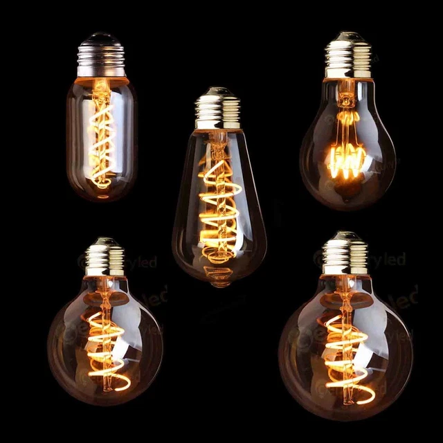 E27 LED Bulb Edison Vintage Filament Dimmable Decorative Industrial Lights 220V