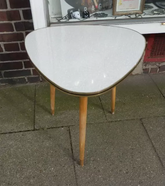 50er 60er Nierentisch Couchtisch Holz Resopal  mid century 50s 60s Vintage