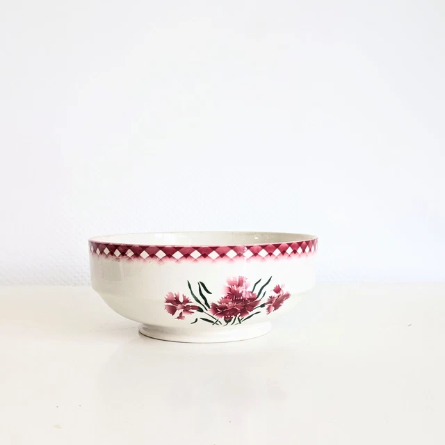 Petit Saladier Digoin Sarreguemines - Modèle Mignardises, Couleur Jade