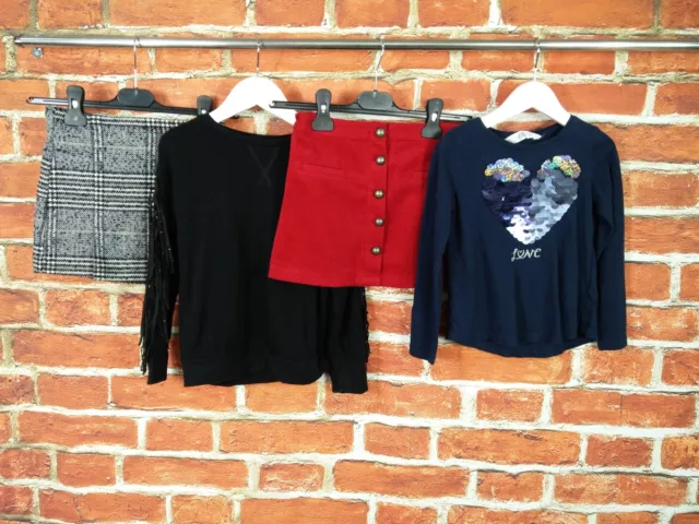 Girls Bundle Age 5-6 Years Next H&M Skirts Sweatshirt Long Sleeve T-Shirt 116Cm