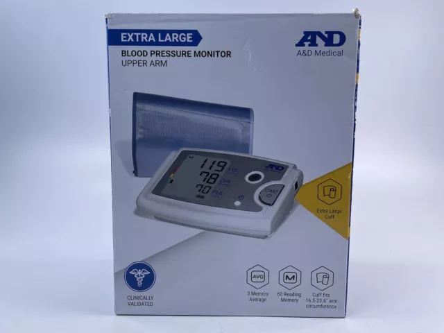 A&D Medical UA789AC Automatic Upper Arm Blood Pressure Monitor X Large Cuff