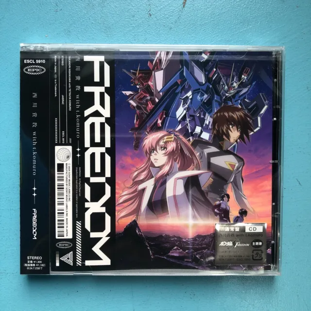 FREEDOM Gundam Seed Freedom Theme Song CD Takanori Nishikawa with T.Komuro