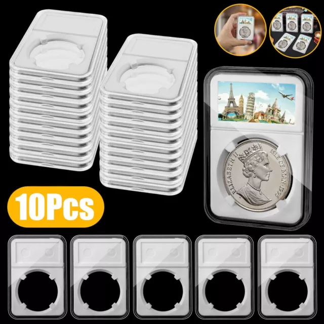10PCS Coin Slab Display Holder Storage Stand 39mm for Silver Dollar/Silver Eagle