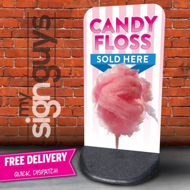 Candy Floss Pavement Sign Outdoor Street Advertising Display Aboard Ecoflex 2