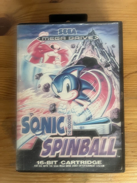 SONIC THE HEDGEHOG sonic spinball Sega mega drive game retro no manual ...