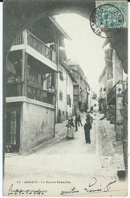 CPA ANNECY Arcades Rue Ste-Claire (618800