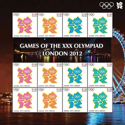 Grenada- London Olympics 2012 - Sheet of 12 MNH