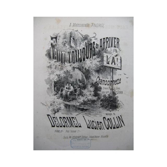 COLLIN Lucien Faut toujours en arriver là Chant Piano ca1880