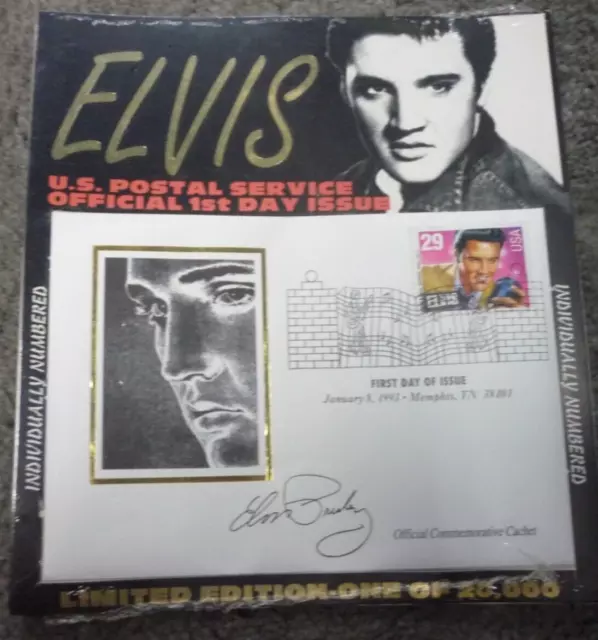 Elvis USPS Official 1st Day Issue 29 Cent Stamp Limited Edition Sealed #3