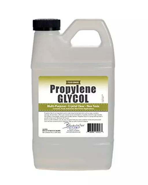 Propilenglicol - medio galón - grado alimenticio certificado por la USP - máxima pureza, hume