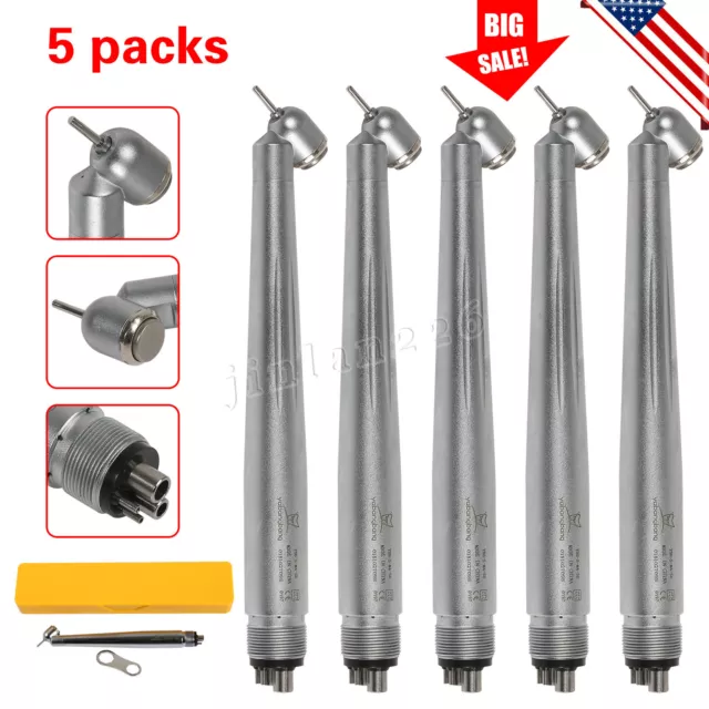 5 NSK PANA MAX Type Dental 45 Degree Surgical High Speed Handpiece 4Hole WCA4