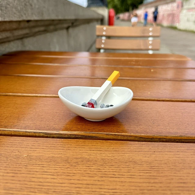 LEGO INSPIRED CIGARETTE and Ashtray Exclusive Custom Bundle Genuine Ceramic  £15.39