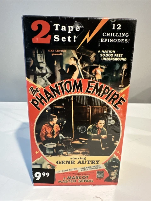 THE PHANTOM EMPIRE First Sci-Fi Serial W/Gene Autry 1935 2 Vhs New ...
