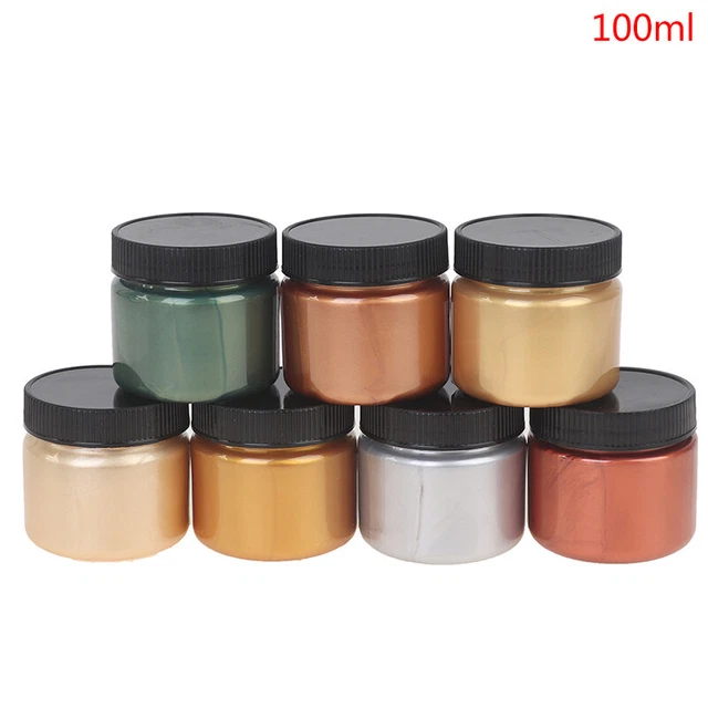 100 ml goldene Acrylfarbe Foguang Gold wasserdicht flüssiges Handmalpigment