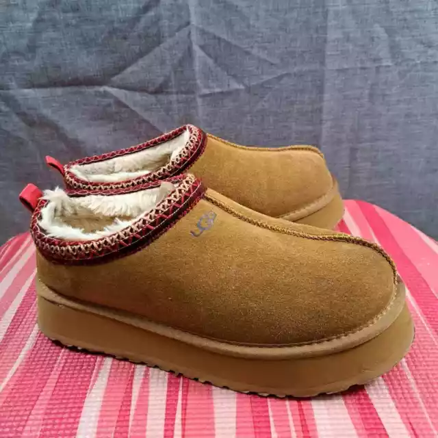 UGG TAZZ AUSTRALIA Sheepskin Women's Boots Slippers Suede Size 11 $140. ...