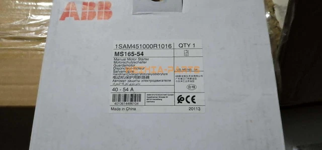 UN NUOVO ABB Interruttore automatico avviamento manuale motore 1SAM451000R1016