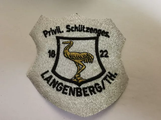 Abzeichen Aufnäher Patch  Schützenverein -  Langenberg Thüringen