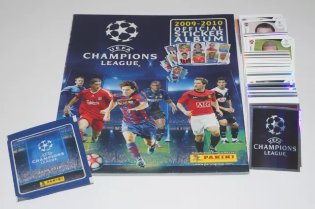 PANINI Champions League 2009/10 CL 09/10 Komplettset + Leeralbum + Tüte