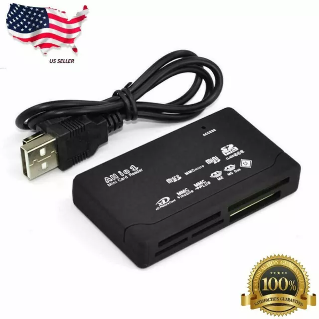 Mini 26-IN-1 USB 2.0 High Speed Memory Card Reader For CF xD SD MS SDHC