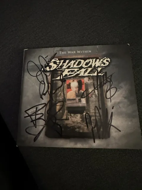 Shadows Fall - The War Within - Autographed CD Cover Signed By All Members