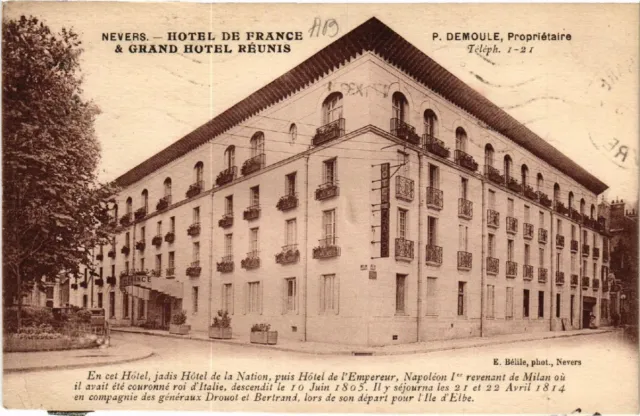 CPA NEVERS - Hotel de France & Grand Hotel Reunis (456943)