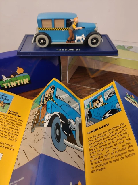 SPLENDIDE VOITURE NEUVE TINTIN 1/24° EN BOITE + FASCICULE N°66 - A COLLECTIONNER