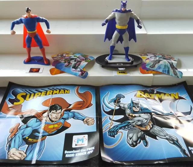 Kinder Ferrero Surprise Maxi Batman + Superman Series Ff-Z-3 - Ff-Z-4 Cake Topper