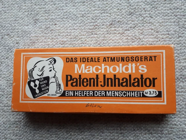 Macholdt‘s Patent Inhalator OVP DDR Atmungsgerät 70er Jahre Bedienungsanleitung  2