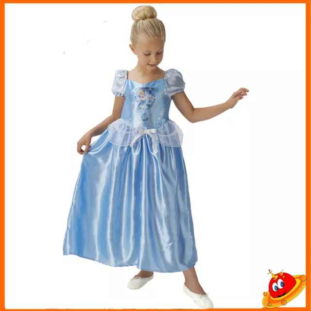 Costume Carnevale Ragazza Bambina Principessa Cenerentola Fairytale 7/8