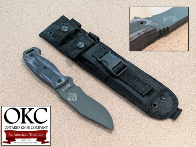 OKC Ontario USA - Ranger Series Night Stalker 4 Knife - 5160 Carbon Steel - Blem